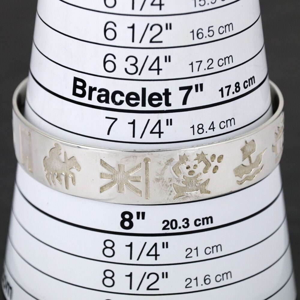 Michael Hilliar | History of Ireland Cuff | Sterling Silver 925 Bracelet | 7.5" - Picture 11 of 12